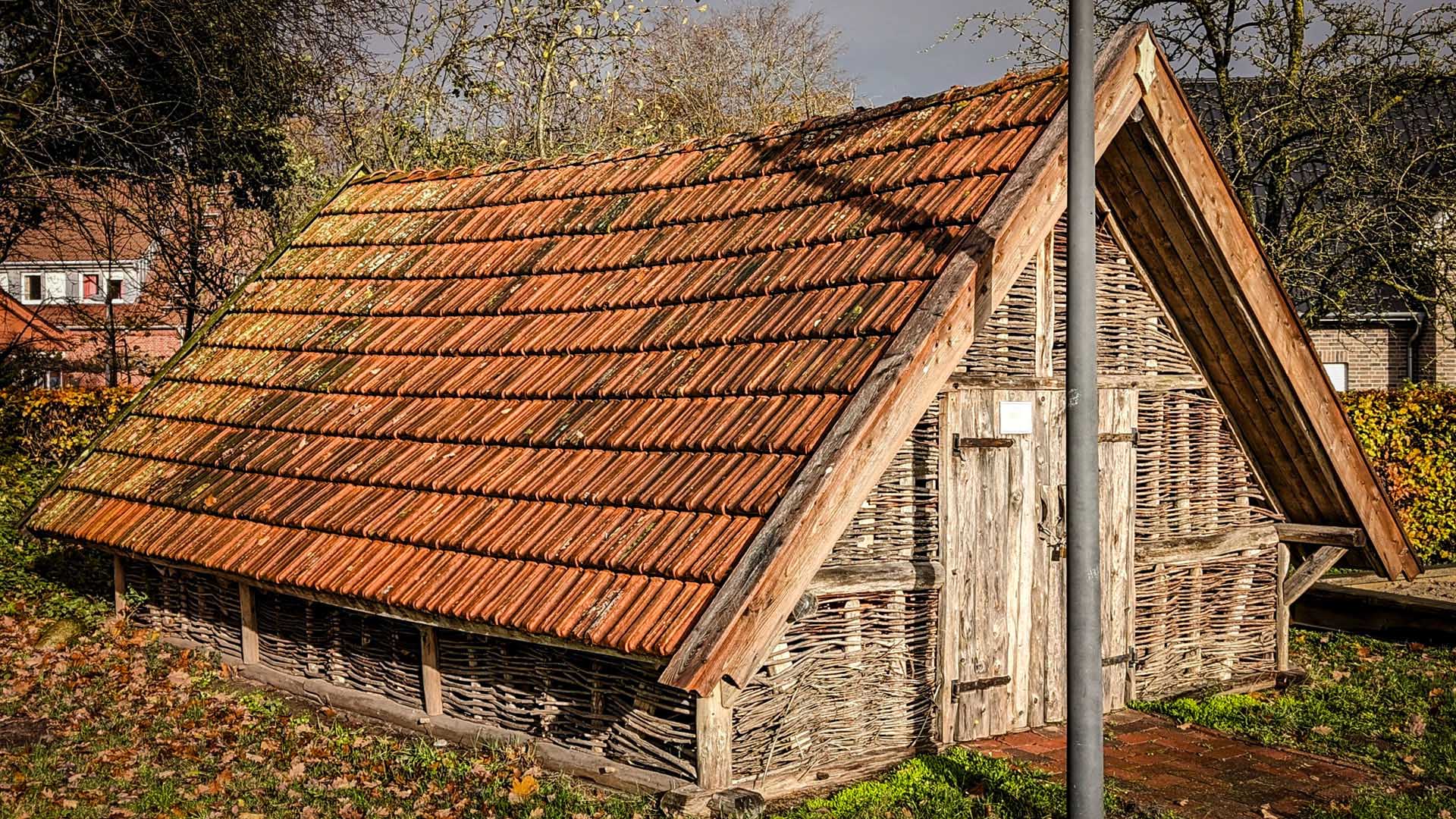 Der Schafstall auf dem Heimathof Wesuwe
